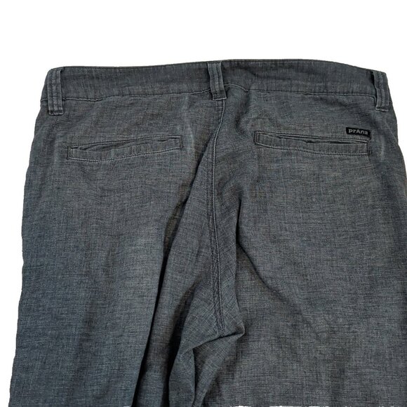 PrAna Pants Mens W36xL30 Gray Lightweight Hemp Slim Outdoors Walking Utility - Picture 2 of 15